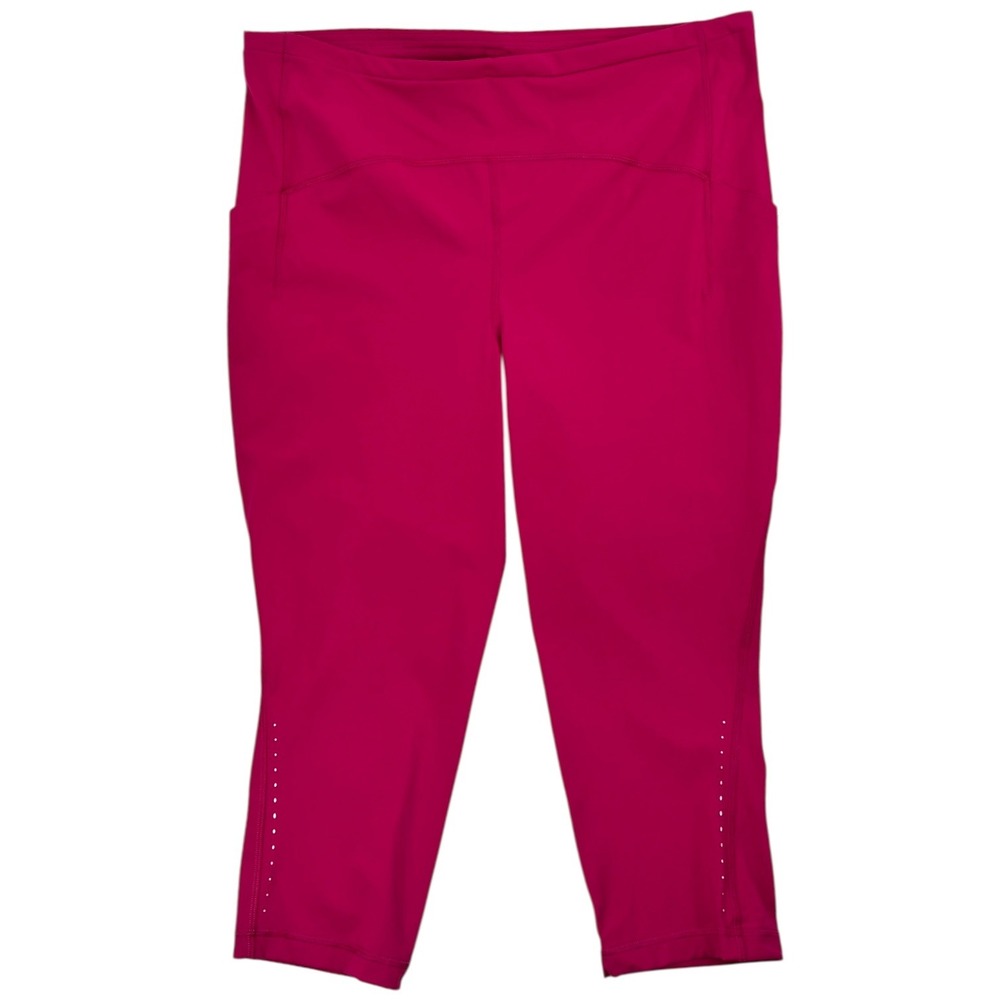 lululemon Swift‎ Speed Crop 21 Wild Berry Pink Size 18 Pockets Run Leggings